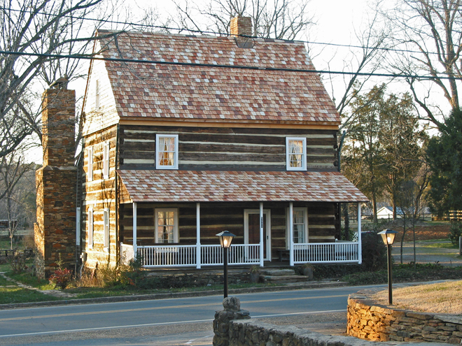 Jacob Loesch House on Main Street in Bethania, North Carolina