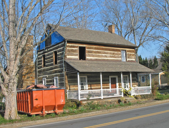 Jacob Loesch House on Main Street in Bethania, North Carolina