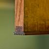 Document drawer from the McCorkle family desk and bookcase stamped I G for James Gheen.