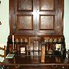 A walnut Gheen desk and bookcase, ca. 1775 from the McCorckle family.