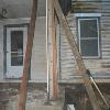 Four posts of the 1850 renovation were found encased in pine boards.
