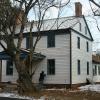  Don't forget to keep the siding lines equal with the lines on each side of the house at the corners, the line under the windows must be equal distance and look level,  there is a drop in the sill at the front door. Level is an illusion.