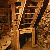 Rebuilt the stairs, and tore out the support beams to the rotten log.